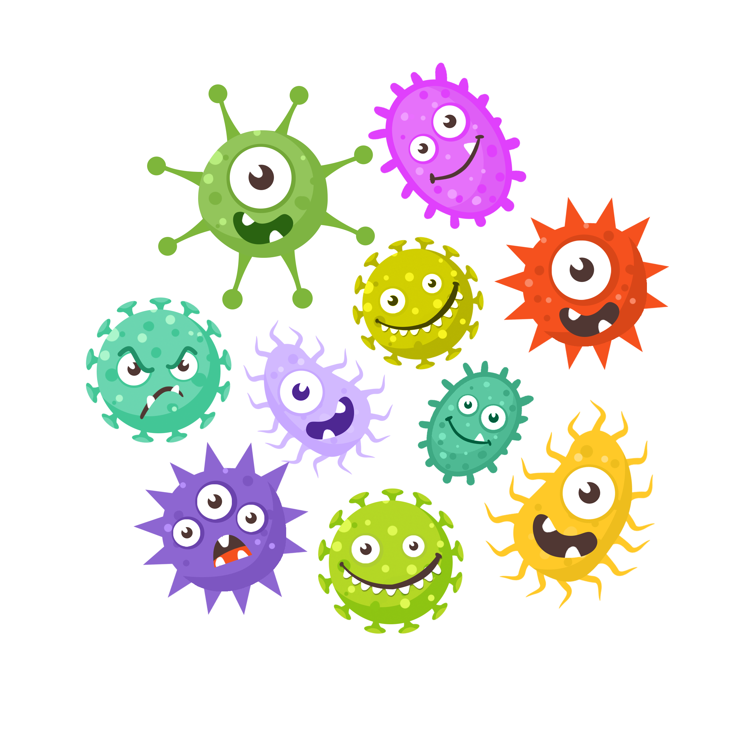 —Pngtree—hand drawn cartoon bacteria virus_5334157